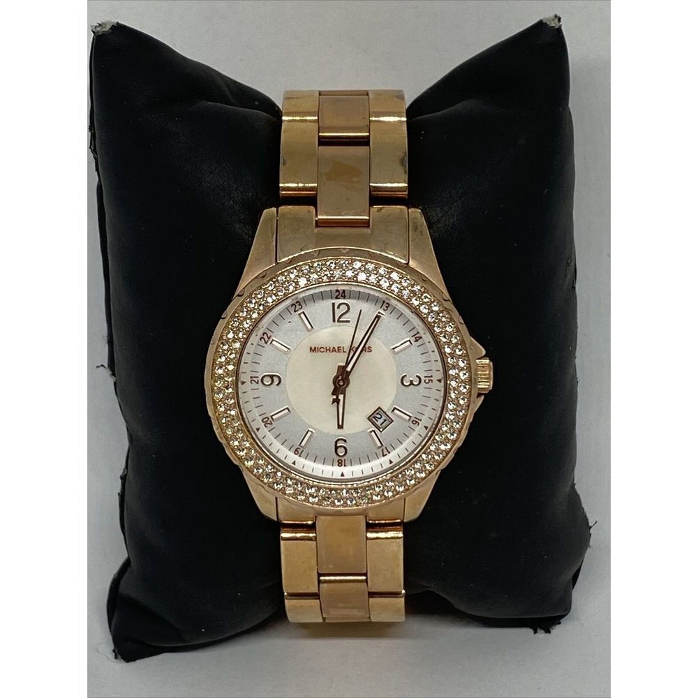 Michael Kors Glitz MK5403 Women's Stainless Steel Analog Dial Quartz Watch MP79 - Picture 3 of 12